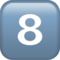 Keycap Digit Eight emoji on Apple